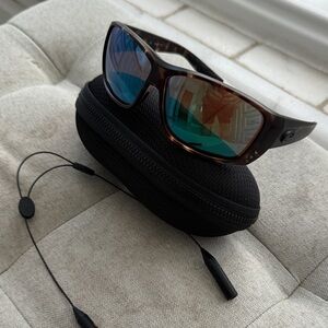 Costa Tortoise Shell Sunglasses with Blue Lenses